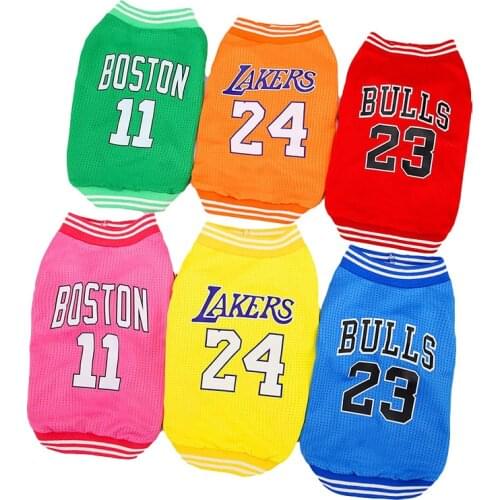 Summer Pet Dog Clothes Sport Dog Vest Mesh Breathable Puppy Basketball Clothes Pet T Shirt for Pomeranian Small Dogs Shirt