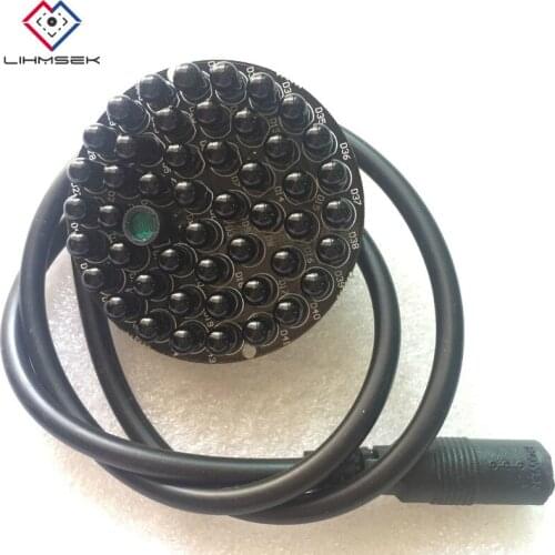 Lihmsek 850nm 90 Degree CCTV Fill Light IR Infrared LED Light Board + Cable for IR Illuminator CCTV Camera security accessories
