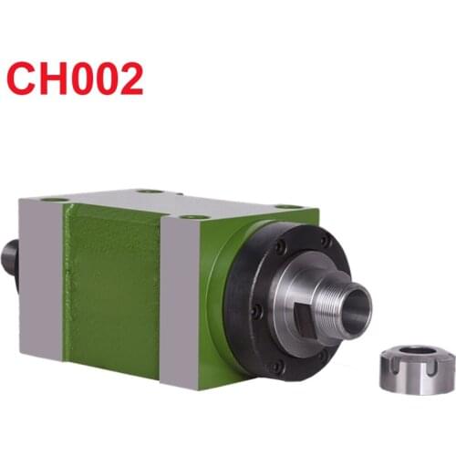 CH002 0.37KW Power Head Unit CNC Machine Tool Spindle for Milling Machine Max.RPM 8000RPM/300RPM Taper Chuck BT30 MT3 ER25