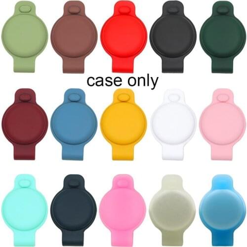 Soft liquid silicone protective case for airtags cover keychain finder tracker cover for airtags smart case accessories