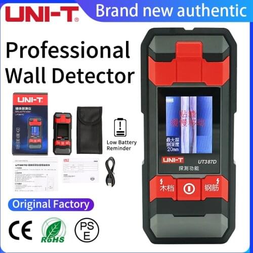 UNI-T UT387D Wall Scanner; steel bar/copper pipe/cable/metal wood detector, voice playback