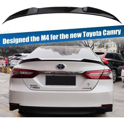 New Design For Toyota Camry Spoiler 2019 2020 2021 High Quality ABS Material Car Sport Wing Accessories Body Kit