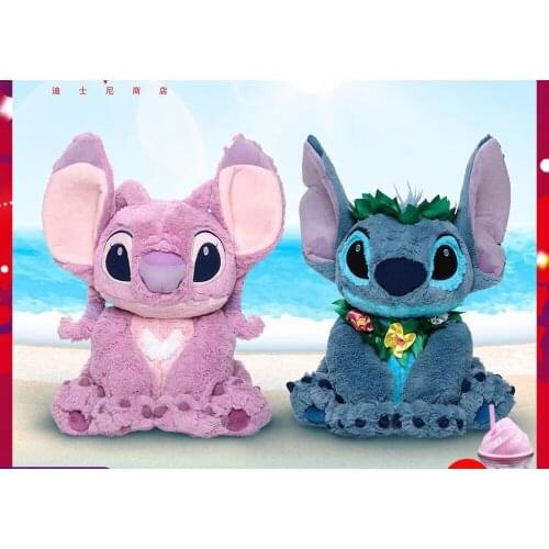 Original Disney Movie Star Baby Angel Stilch Flowers Dressed Up Cute Plush Toys High Quality Doll Birthday Present For Child