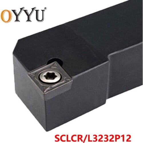 OYYU 32mm SCLCR3232P12 SCLCL3232P12 External Turning Tool Holder Lathe Cutter CNC Cutting Shank use Cabide Inserts CCMT12