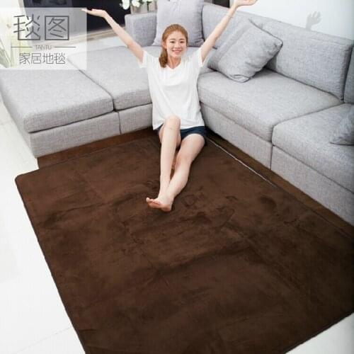 Durable autumn winter memoryfoam slow rebound slip-resistant water-absorbing fleece carpet and rug for living room mat