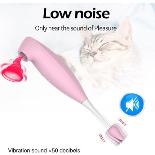 Sucking Vibrator Blowjob Tongue Vibrating Nipple Stimulation Sucking Oral Licking Clitoris Vagina Stimulator Sex Toys for Women