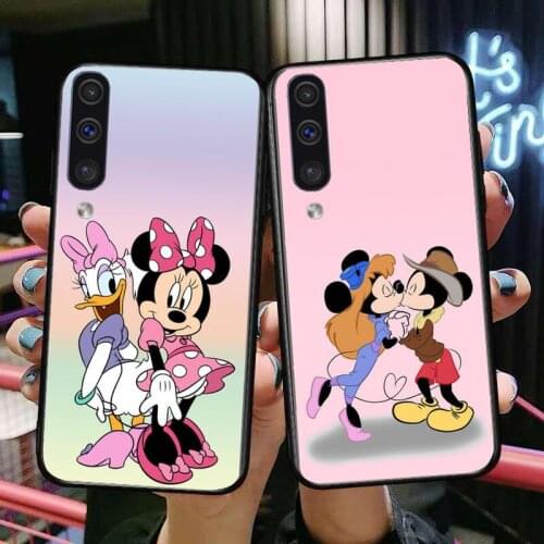 Minnie Mouse Mickey Hug Phone cover hull For SamSung Galaxy S8 S9 S10E S20 S21 S5 S30 Plus S20 fe 5G Lite Ultra black soft case