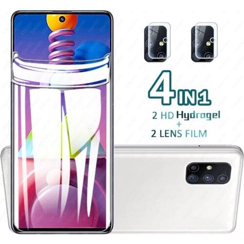 For Samsung Galaxy M51 M31 M31 M31s Soft Hydrogel Film Camera Lens Glass Screen Protective Film for Samsung A51 A71 5G Sumsang