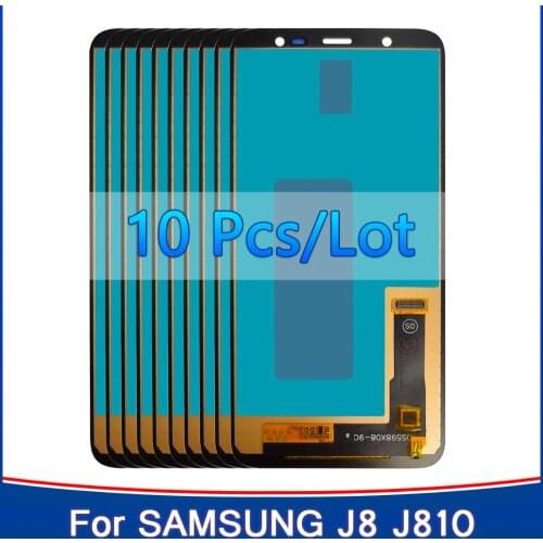 10PCS TFT incell LCD For Samsung Galaxy J8 2018 J810 LCD Display Touch Screen Digitizer For Samsung SM-J810M J810F J810Y J810