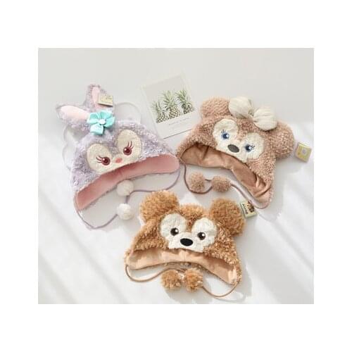 Winter Warm Rabbit Ear Hat Stellalou Duffy ShellieMay Plush Hat Childrens Cartoon Protect Ear Hat