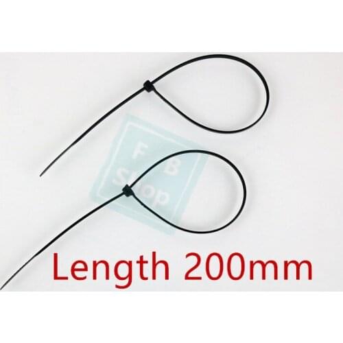 Free shipping 20PCS National standard tie 8 * 200mm NYLON 66 cable ties plastic cable tie with wholesale