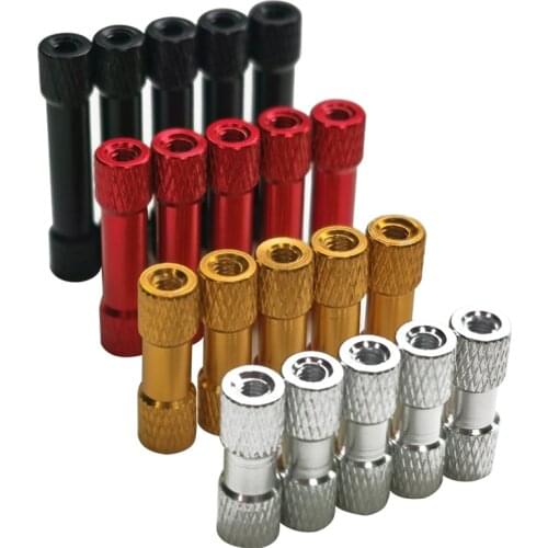 10pcs M3 Aluminum Standoff double Hex Spacer column colourful Round Section Lightweight DIY FPV Quadcopter Drone Multirotor RC
