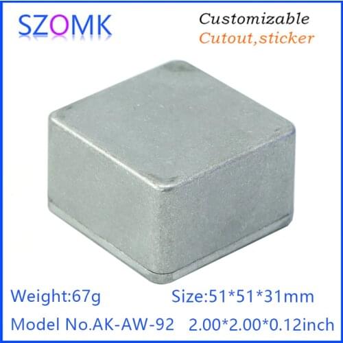 1 Pcs Guitar Effects Pedal Aluminum Stomp Box Enclosure for DIY Guitar Pedal Kit 1590LB and 1590C