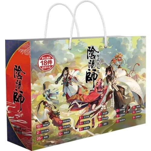 Anime Onmyoji Lucky Gift Bag Toy The Yin Yang Master Include Postcard Poster Badge Stickers Bookmark Sleeves Gift