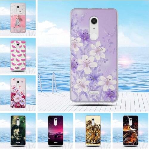 For Alcatel A3 XL Case Cartoon 3D Relief Printing Flower Back Cover TPU Soft Silicone Case Coque Capa Funda