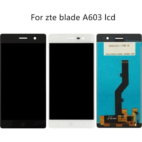 High quality For zte blade A603 LCD Display Touch screen digitizer Assembly For ZTE Blade A603 A 603 LCD Phone Parts Repair kit