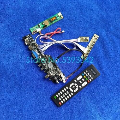 For B154EW01 V.5/V.6/V.7/V.8/V.9/V.C 3663 digital 1280*800 USB+AV LVDS 30-Pin DVB-T 1CCFL screen controller drive board kit
