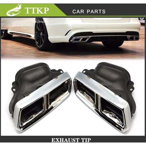 Automotive stainless steel exhaust system muffler for Mercedes-Benz W212 W222 W204 E-Class S-Class E63 S63 R173 exhaust pipe