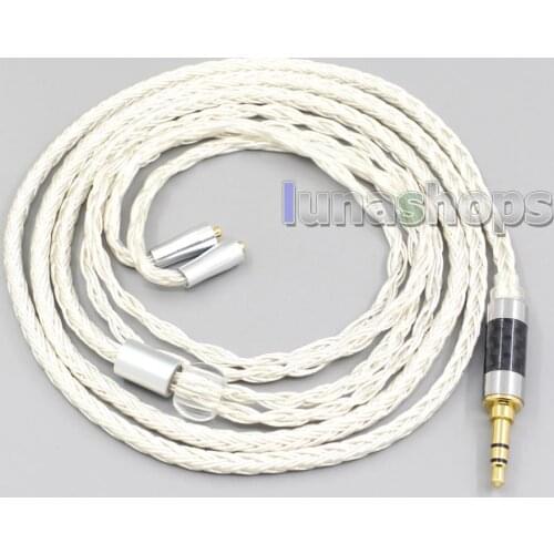 LN007222 16 Core OCC Silver Plated Earphone Cable For Westone W40 W50 W60 UM10 UM20 UM30 UM40 UM50 Pro