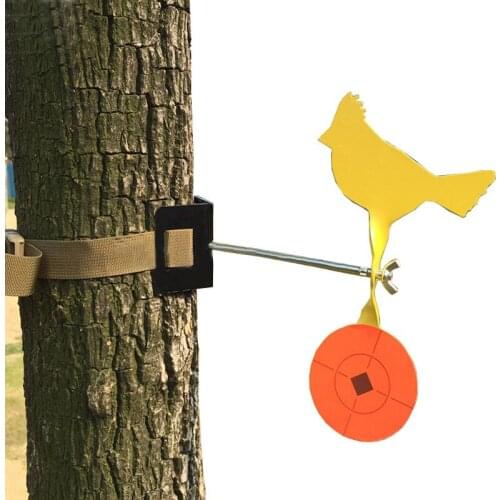 Metal Diameter In 35mm Animal Shooting Target Slingshot Hunting Catapult Practice Tree Pole Mount Easy Belt Installation
