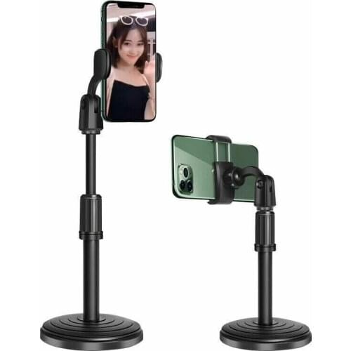 Multi-functional Retractable Mobile Phone Stand For Live Broadcast Desk Table Clip Bracket Table Mount Cell Phone Support Tripod