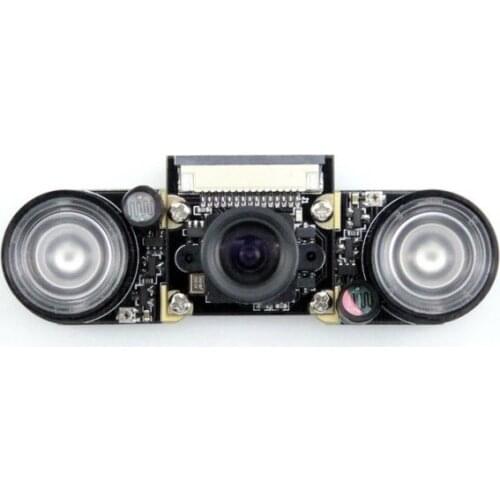 Raspberry Pi Camera Module RPi Camera (F) 5 Mega Pixels Supports Night Vision Adjustable-Focus 75.7 degree Angle of View