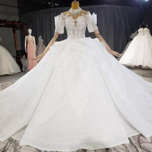 New Deisgn Wedding Dress 2021 Sweetheart Beaded Lace Appliques Lace Up Bride Dress Flowers Fashion Vestido De Noiva De Princesa