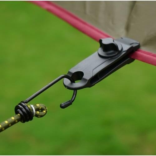 Outdoor Mini camping tent alligator clip pull point hook Windproof Rope Fastener tent accessory