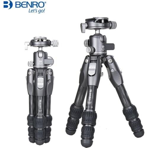 Benro TR227C TR227CK Tripod Carbon Fiber Tortoise Tripods Camera Stands 3 Section Max Loading 8kg Free Shipping