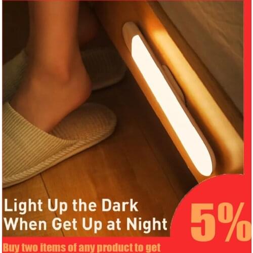 Baseus 800mAh Warm Light Wardrobe Lamp Human Body Induction Night Light Smart Sunset Light Eye Protection Lamp For Learning