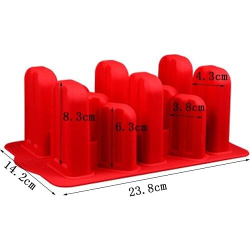 New 12 Popsicles Ice Cream Mold with 100pcs Popsicle Sticks Silicone Mold for Ice lolly Mouds Ice Cream Cube Makers Candy Ba