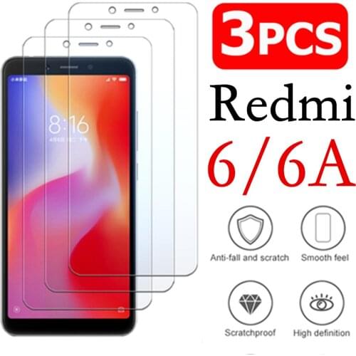 Resmi 6a armored protective glass on for xiaomi redmi 6 a 8 9a 8a 7a tempered glas ksiomi redmi6a a6 screen protector tremp film