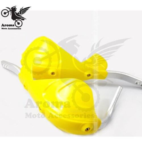 Yellow Plastic handguards hand guard Fit Motorcycle Motocross Dirt Pit Bike ATV XLR125 YZF KLX KTM 7/8" 22mm motorbike Handlebar