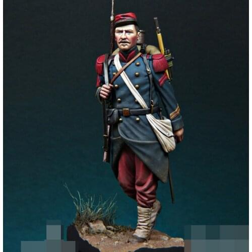 1/24 75mm Resin Model figure GK French Caporal 77th Line Infantry Unassembled and unpainted kit