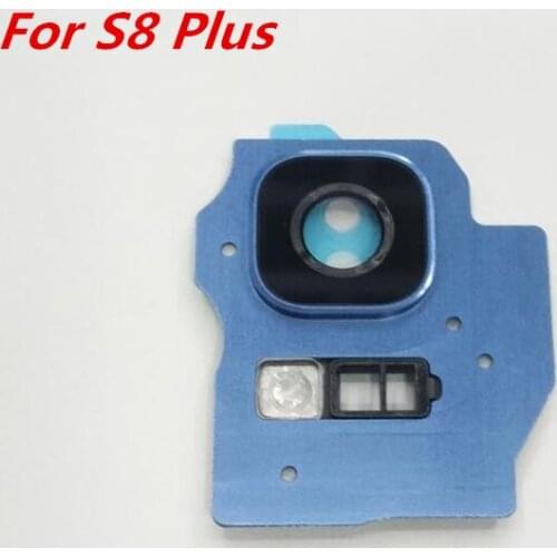 10Set/Lot Back Camera Glass Lens Cover Ring with Frame Holder & Flash Diffuser Replacement Parts for Samsung Galaxy S8 Plus G955