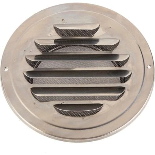 100mm Stainless Steel Round Circle Air Vent Grille Ducting Ventilation Cover