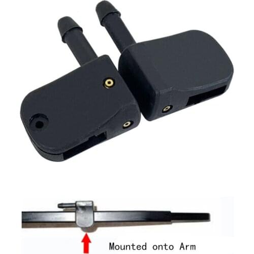 2 Pcs Car water jet Auto Windshield Washer Wiper Water Spray Nozzles For Mercedes-Benz Vito W638 Sprinter Mounted onto Wiper Arm