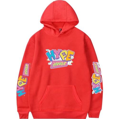 2020 Trendy Pullover The Hype House Printed Clothing Ladies Hoodie Red Good Luck Sweatshirt New Girl Fashion Hooded Clothing Top