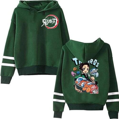 2021 Hot Japan Anime Demon Slayer Hoodie Casual Long Sleeve Sweatshirt Kawaii Pullover Clothes