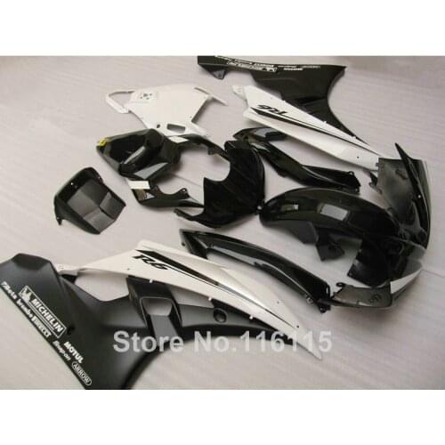 ABS fairing kit for yamaha r6 injection molding 2006 2007 white black fairings set YZF-R6 06 07 NB084