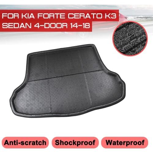Car Carpet For Kia Forte Cerato K3 Sedan 4-door 2014-2018 Rear Trunk Anti-mud Cover Floor Mat