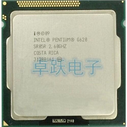 Free shipping Intel CPU Pentium G620 3M Cache, 2.60 GHz LGA 1155 TDP 65W desktop Free shipping scattered piece processor