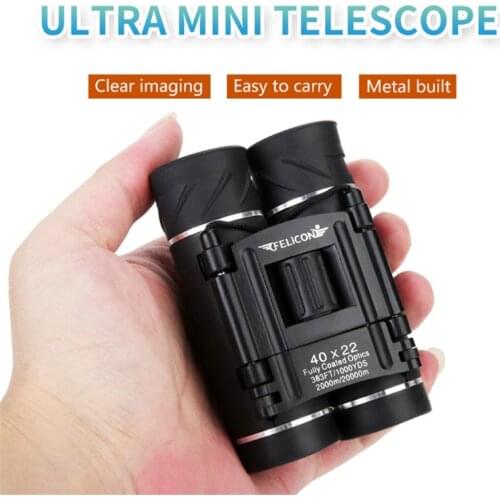 Brand FELICON FE-40X22 telescope, 40 times, 10-3000 meters HD binoculars, BAK4 prism, water-proof Suitable for Camping hunting