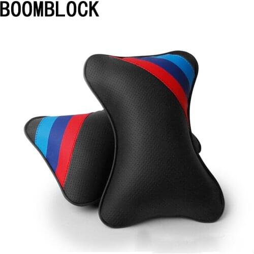 BOOMBLOCK 1pc Car Neck Pillow Headrest For BMW E46 E39 E60 E90 E36 F30 F10 E34 E30 X5 E53 F20 Car-Styling Accessories