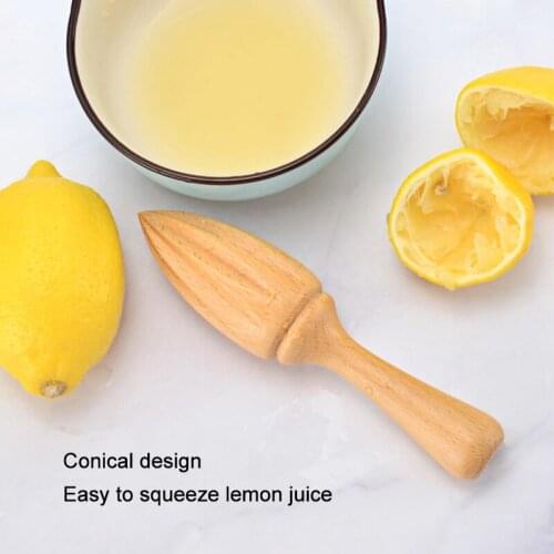 Wooden Lemon Squeezer Mini Hand Press Manual Juicer Fruit Orange Juice Extractor Reamers Ten-Corner Design Kitchen Tools