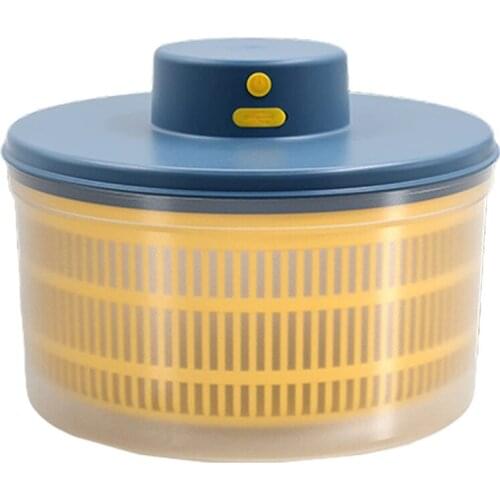 Electric Salad Spinner - Lettuce Vegetable Dryer, USB Rechargeable, Quick Drying Lettuce Fruit Spinner with Bowl