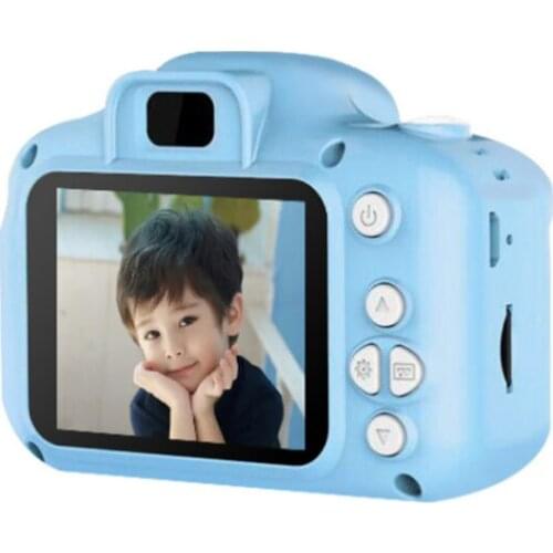 Toys for kids X2 Childrens Camera HD Photography Mini Cartoon Childrens Digital Camera Toy Front and Rear Dual Camera