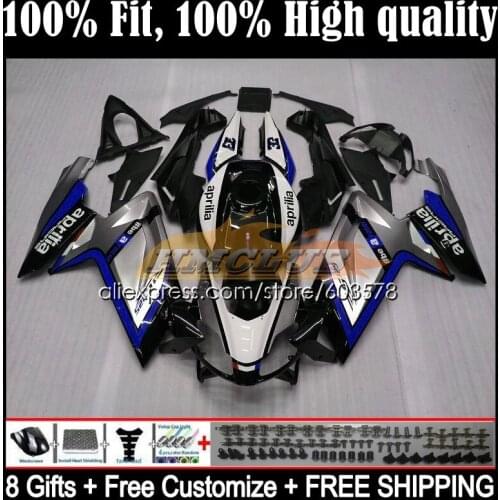 Injection For Aprilia RS-125 RS 125 RS4 54CL.45 RSV125 2006 2007 2008 2009 2010 2011 RS125 06 07 08 09 11 Fairings Silver blue