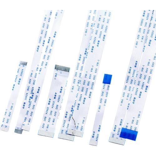 10PCS 12P Line length 6CM-40CM 10CM 15CM 20CM 25CM Flat Flexible Cable FFC FPC LCD Cable AWM 20624 80C 60V VW-1 Pitch 0.5 1.0MM