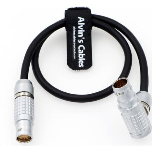 Alvins Cables ARRI Classic EVF Cable Viewfinder 16 Pin Right Angle Male to Straight Female
